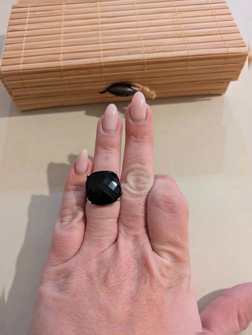 Bague Victoria Bijoux – M – Noir – Anbou-66 – photo 2